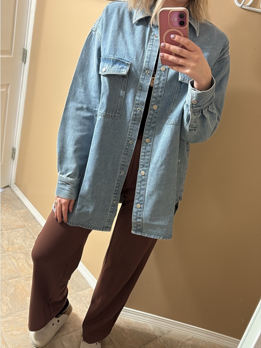 Brunette The Label Light Wash Denim jacket